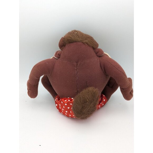 Looney Tunes Ace Taz The Tasmanian Devil Heart Eyes And Boxer Stuffed Animal 8" - Picture 3 of 5